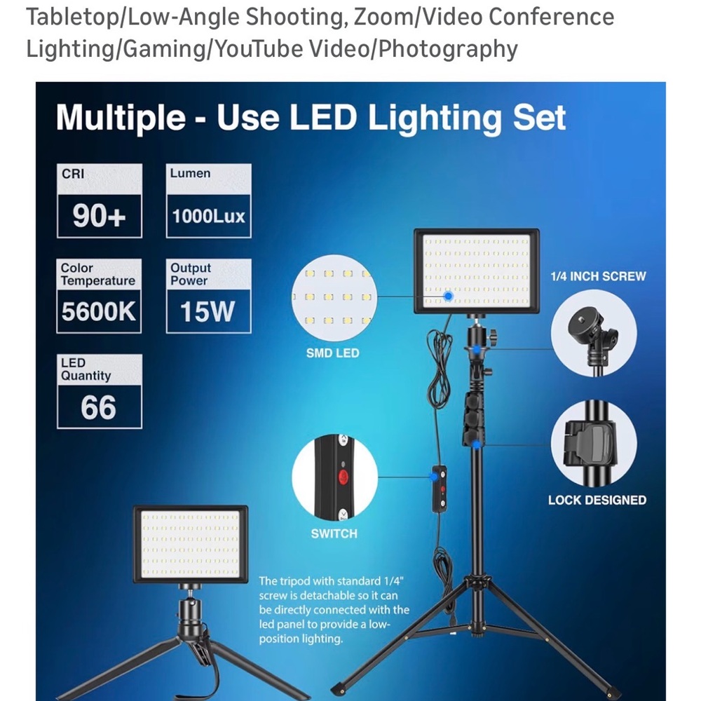 2pk LED Photography Light Panels - Picture 9 of 11